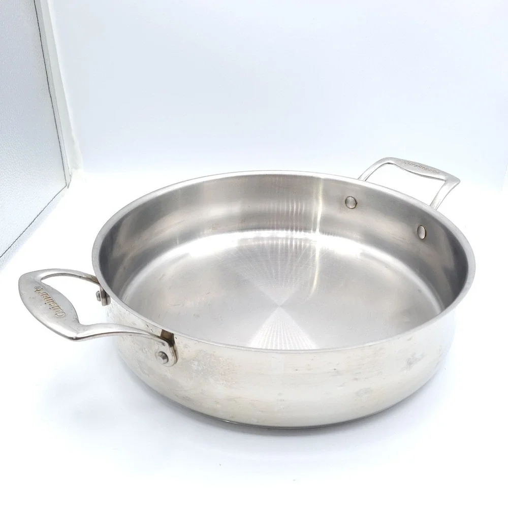 Cuisinart 5.5 Qt Casserole Pan Stainless Steel 12 Inch 4555-30 No Lid